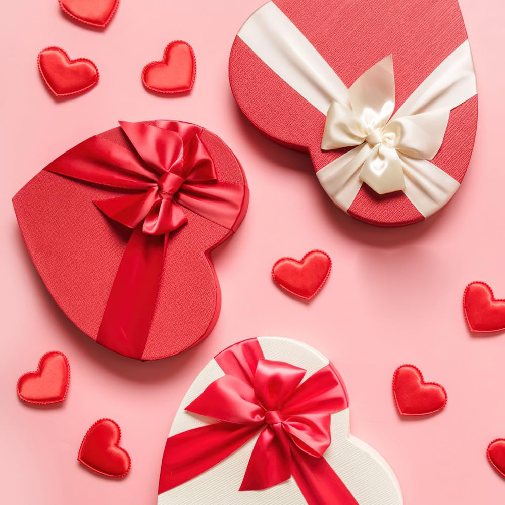 Amazon.com: Christmas Red Ribbon for Flower Bouquet Red Satin