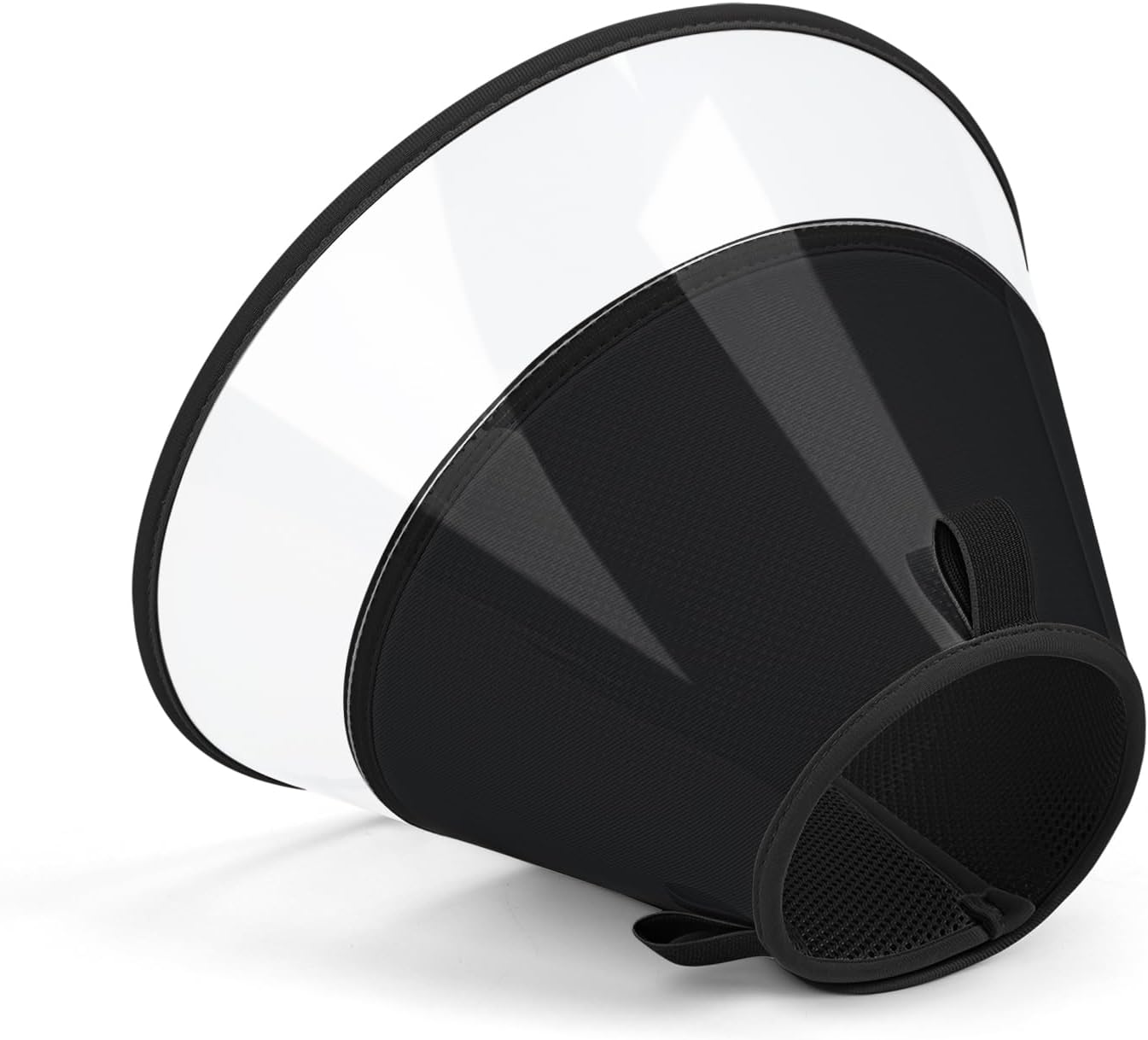 Dog Cone Collar to Stop Licking, Transparent Elizabeth Recovery Collar with Soft Pad for Small Dogs, Medium, Large, Pet Head Cone Alternative After Surgery, Neut