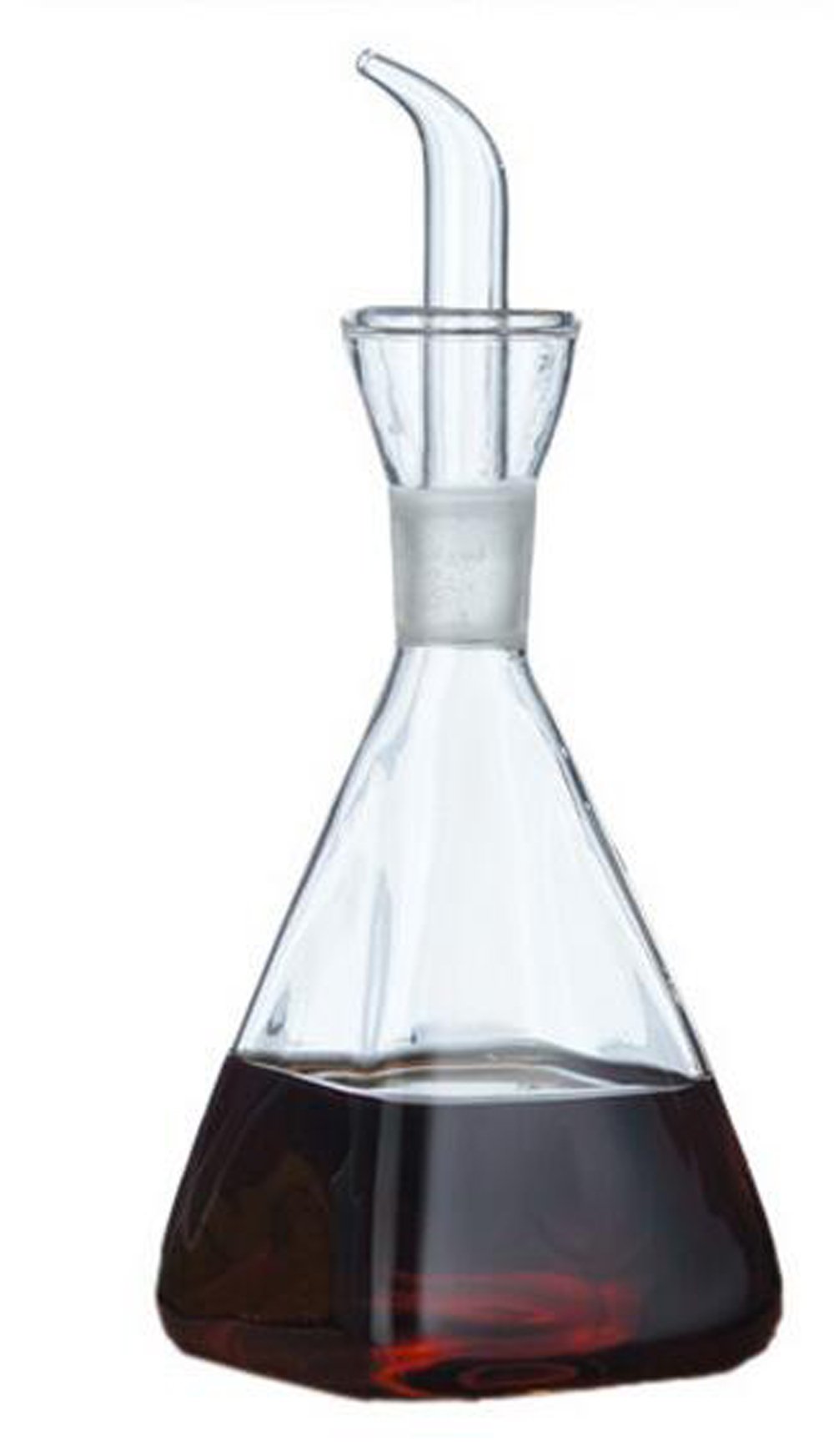 ELETON Square Oil and Vinegar Dispenser,Glass Bottles for Kitchen (5 oz)