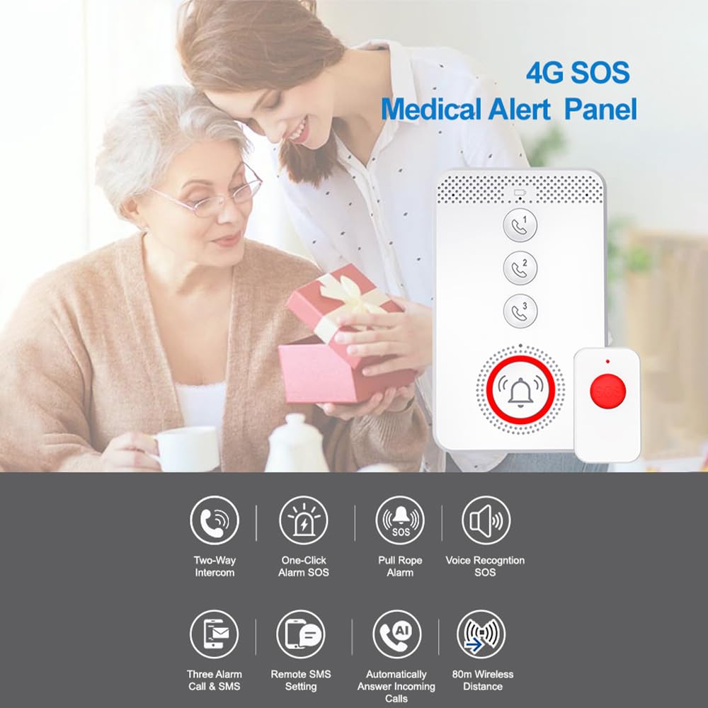 Swokely Alarm Emergency SOS Emergency Button Alert 4G Voice Distress Alarm - Image 2