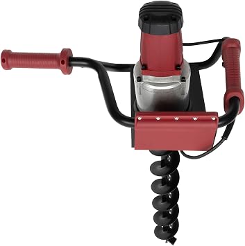 Electric Post-Hole Digger, 1500W 110V 1.6HP Electric Auger Digging Drill Post Hole Digger Earth Auger Drill with 3.94 & 5.91 Drill Bits for Post Hole Digging Drilling Tree Planting Fence Planting