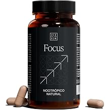 ZZEN Focus - Nootropic & Brain Complex for Memory Concentration & Energy 60 Capsules with Caffeine L-Theanine Bacopa Monnieri Ginkgo Biloba Rhodiola Ginseng & Vitamin B6 B9 B12