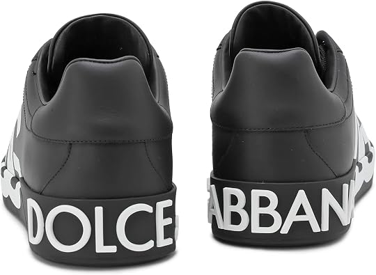 Dolce & Gabbana CS1772-AC330-8B956 Portofino Sneakers Calfskin DG Logo, 8B956