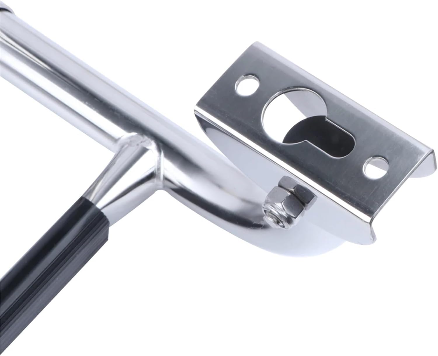 Stainless Steel 3 Step Folding Boat Ladder 2+1 Steps Portable Swim Ladder Telescoping Stepladder Compatible with Marine Yacht Boat and More