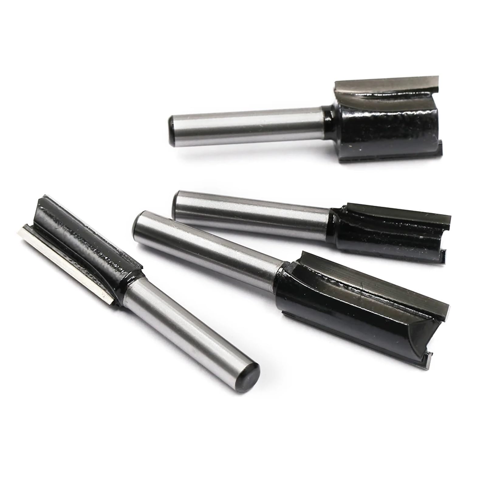Chrklio 7Pcs Set A Router Bits 1/4" Shank Straight Router Bits Set