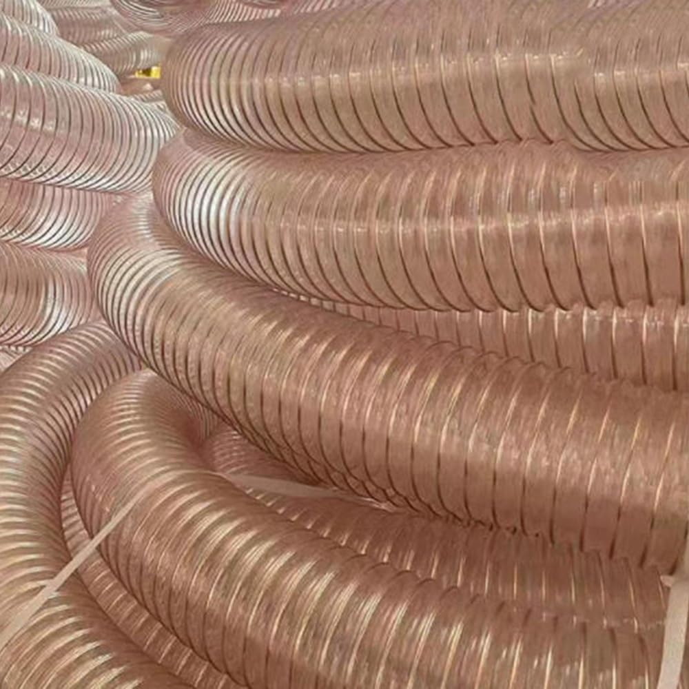 Tubo flessibile per la raccolta della polvere, in poliuretano trasparente, per la lavorazione del legno, diametro interno 5-15,2 cm, opzioni di lunghezza 3,5/33/6,1 m, ideale per accessori per