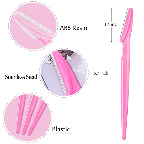 Miniatura 4 de 12 maquinillas de afeitar para cejas, multiusos, herramientas exfoliantes de dermaplaning, afeitadora de cejas con cubierta de seguridad, depilación