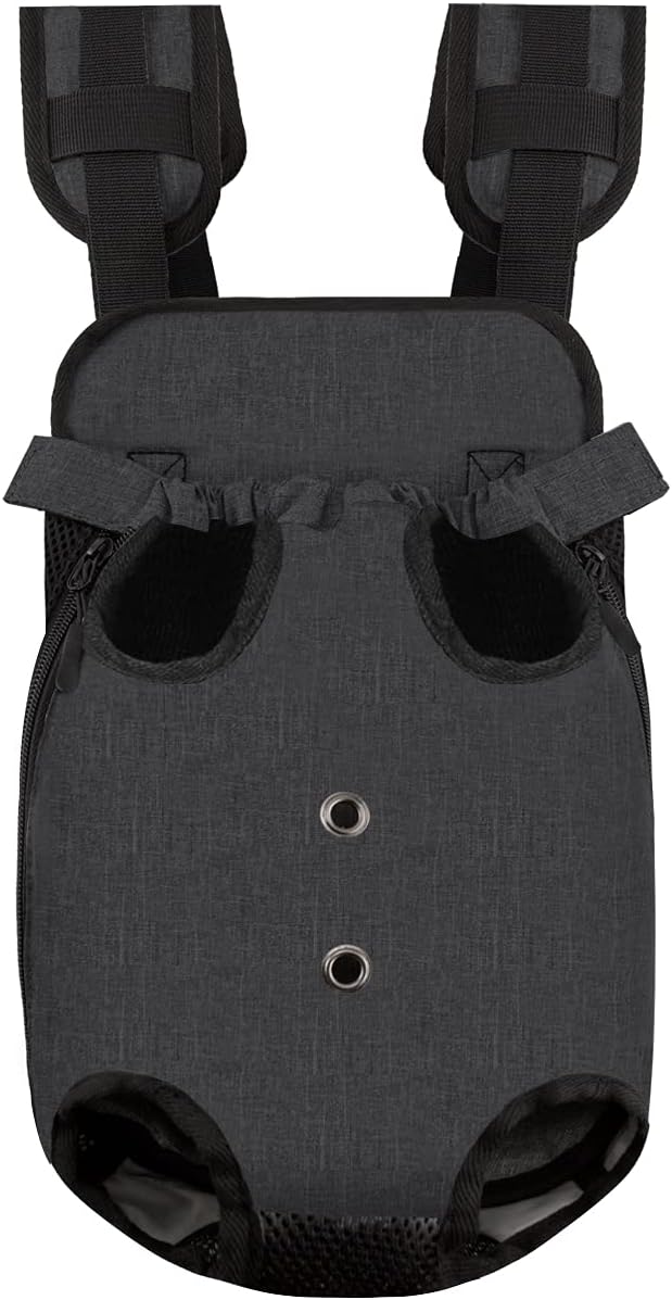 Dog Carriers Waterproof and Portable Pet Backpack Pet Carriers Wide Straps Dog Backpack for Weekend Trip (Black)