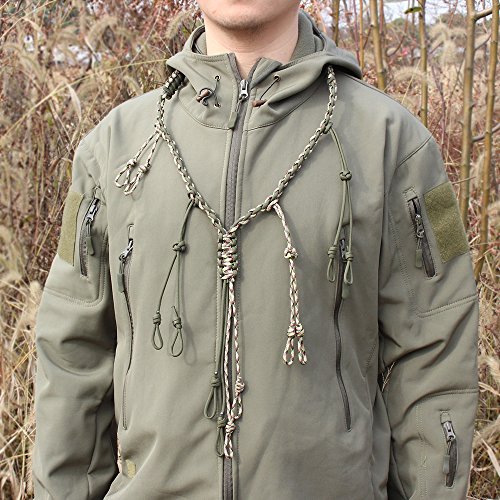 Pskook Duck Call Lanyard Paracord Hunting Goose Calls 12 Adjustable Loops Outdoor Predator Gear For Pheasant Waterfowl Hand Braided Necklace #TOP4