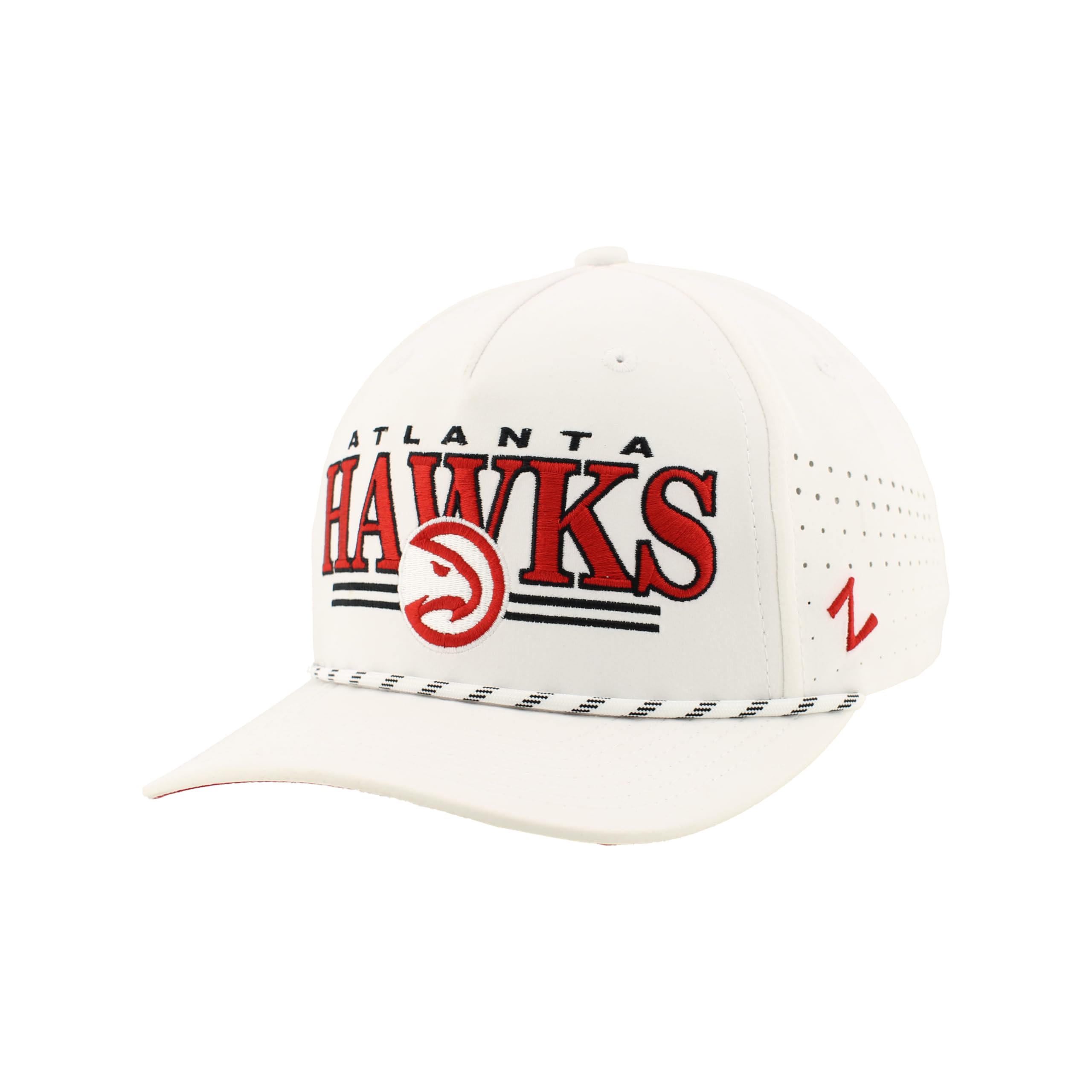 ZHATS NBA Unisex-Adult NBA Officially Licensed Rope Hat Snapback Performance Regalia White