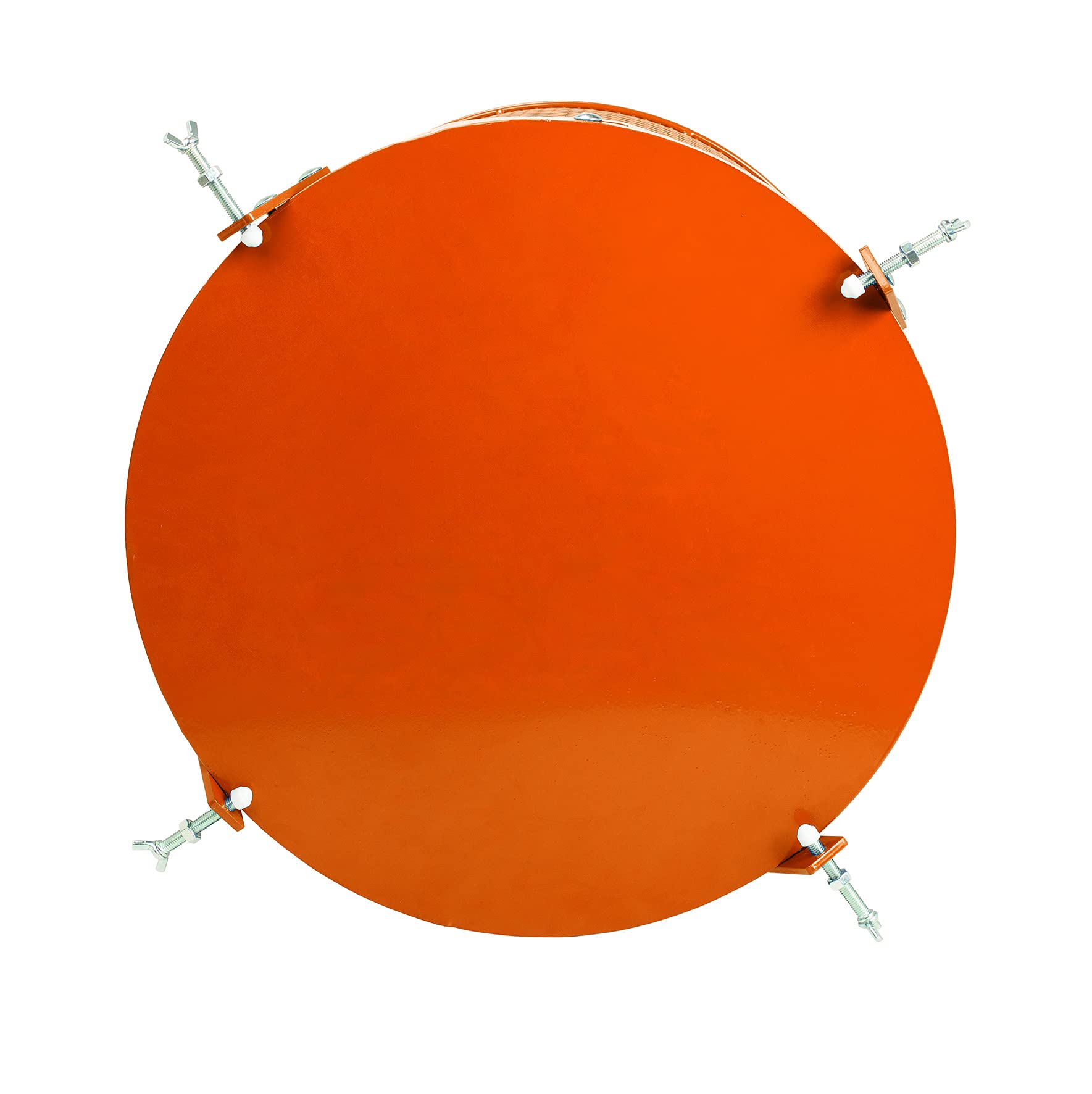 IXES Siebtrommel für Betonmischer (76 Liter Volumen, 46 cm Durchmesser, Universalhalterung für Mischer mit gebördelten Rand) 7908401701 orange