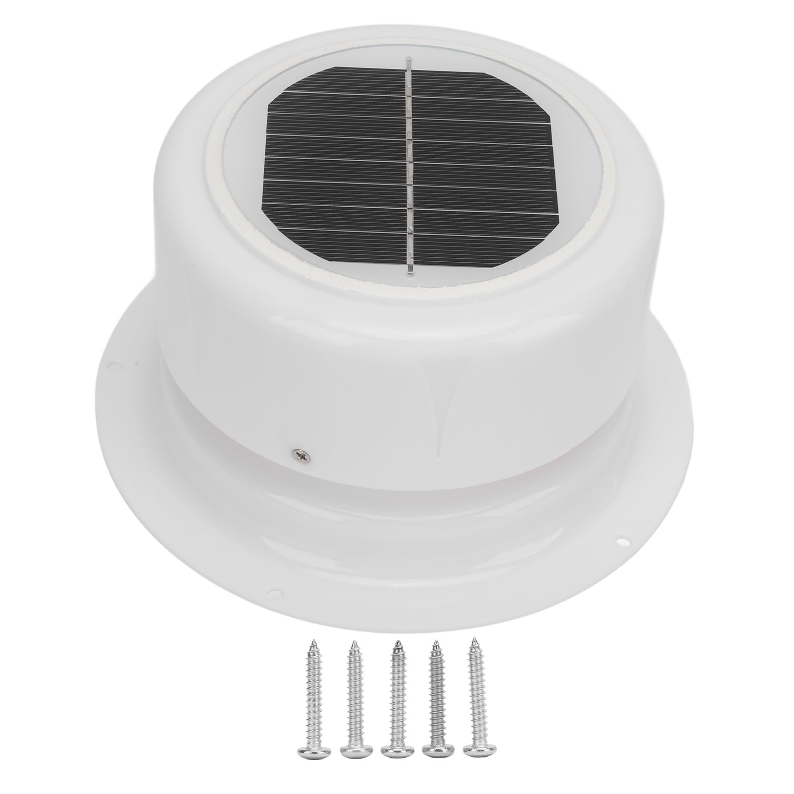Ejoyous Ventilateur de Toit à énergie Solaire, Ventilateur de Grenier Solaire en ABS de 6,8 Pouces de Diamètre, sans Batterie, pour Camping-car, Bateau, Camping-car, Hangar, Remorque, Circulation de