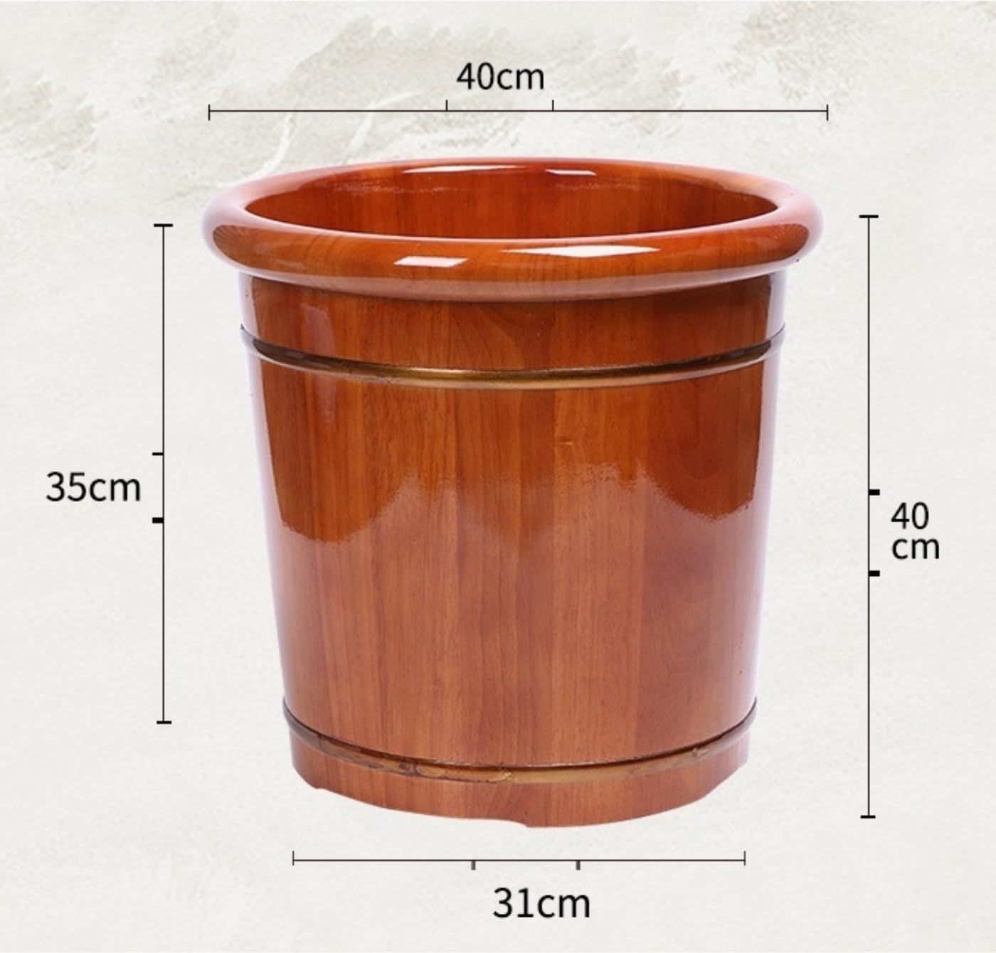 Fußbad Fussbad Fußwanne Holz Fußbad Eimer Fass Fuß Wanne Verdicken Fuß Barrel Fußbad Fussbadewanne(B)