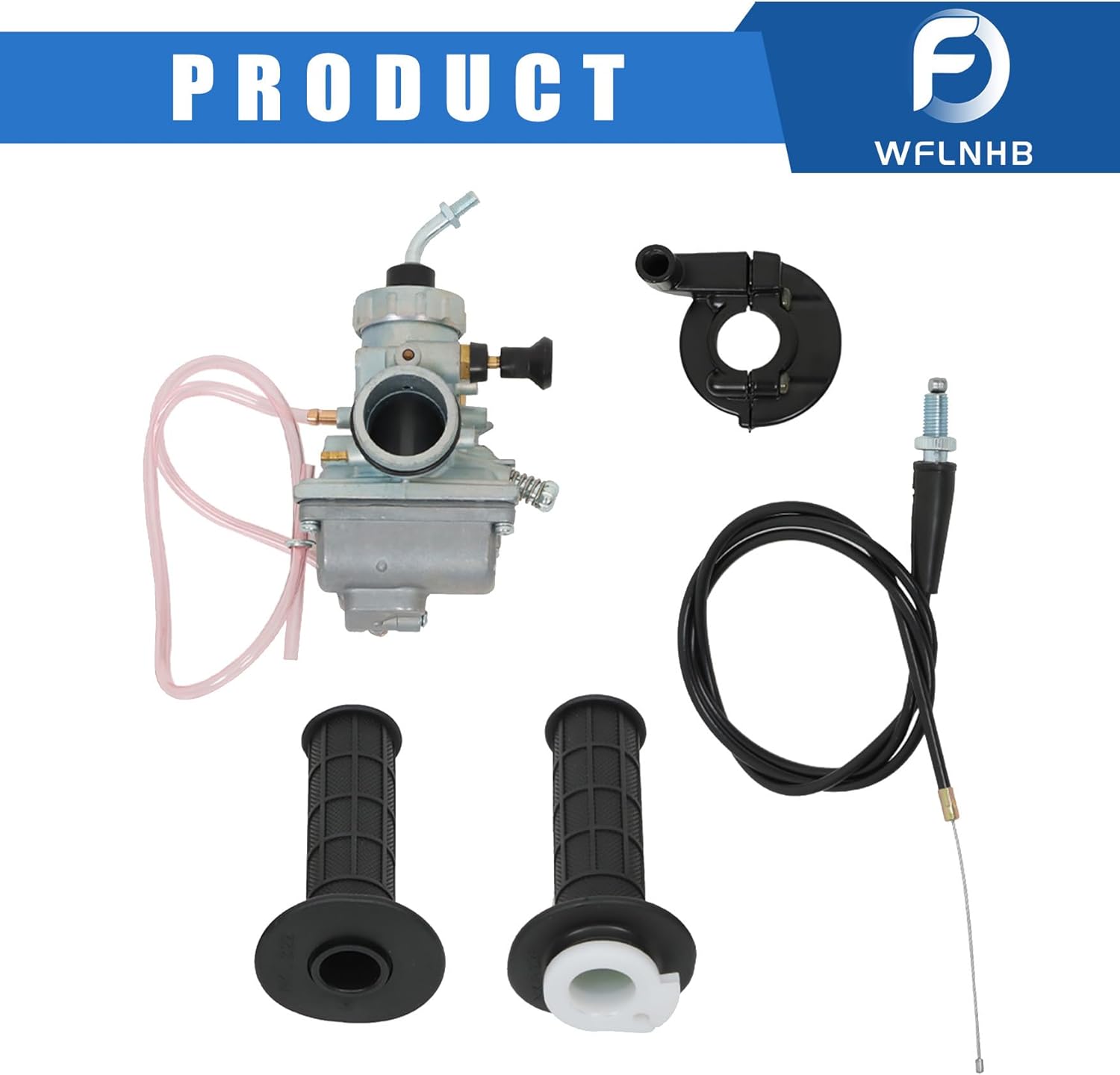 Carburetor Handle Grip Casting and Throttle Cable Replacement for Yamaha YZ80 1974-2001 YZ85 2002-2013 YZ85 Team 2011-2013