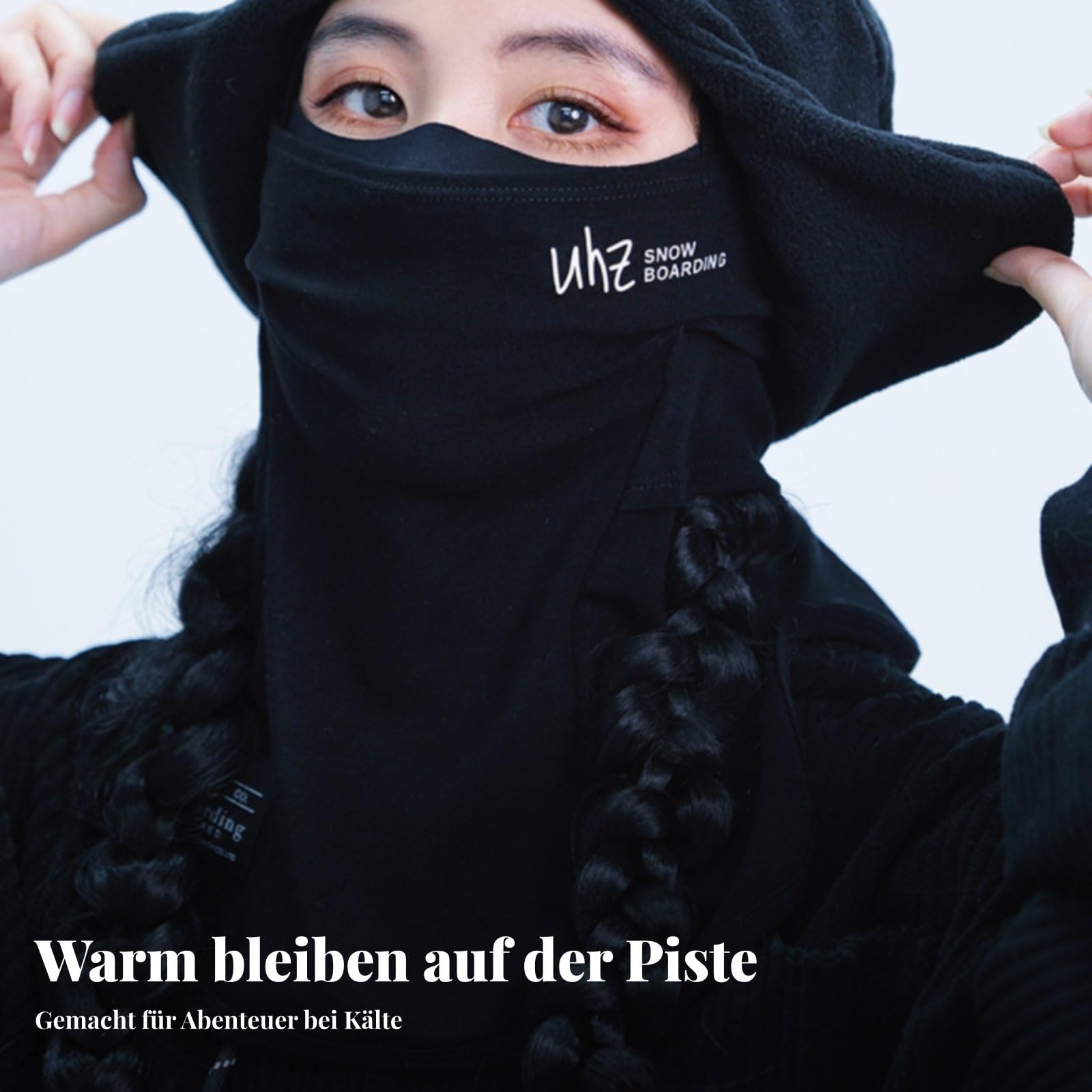 Skimaske Winddicht Winddichte Wintermaske Kälteschutz Winter-Gesichtsmaske für Frauen, Männer, Snowboarden, Wandern, Laufen, Blau, M-L