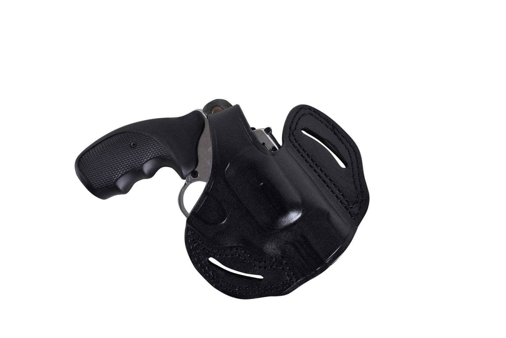 Pusat HolsterPremium Leather Thumb Break Belt Holster 2 inch 38 SPL for Revolver Colt Detective Snubnose Right-Left Hand Black-Brown