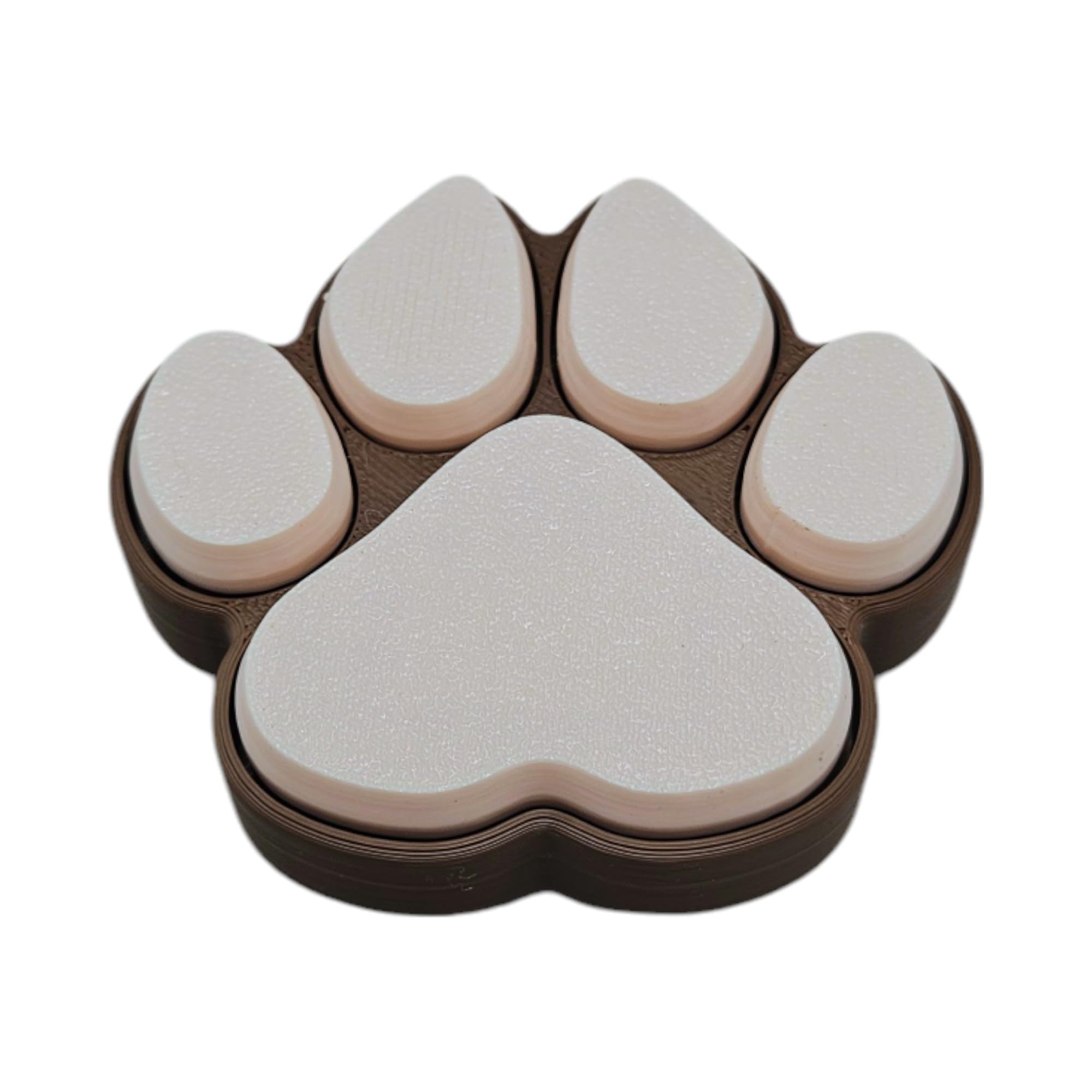 Fidget Clickers - Keychain and Desktop Clickers - Sensory Figures, Mechanical Keys - Autism, ADHD, Stress, Anxiety Relief (Dog Paw)