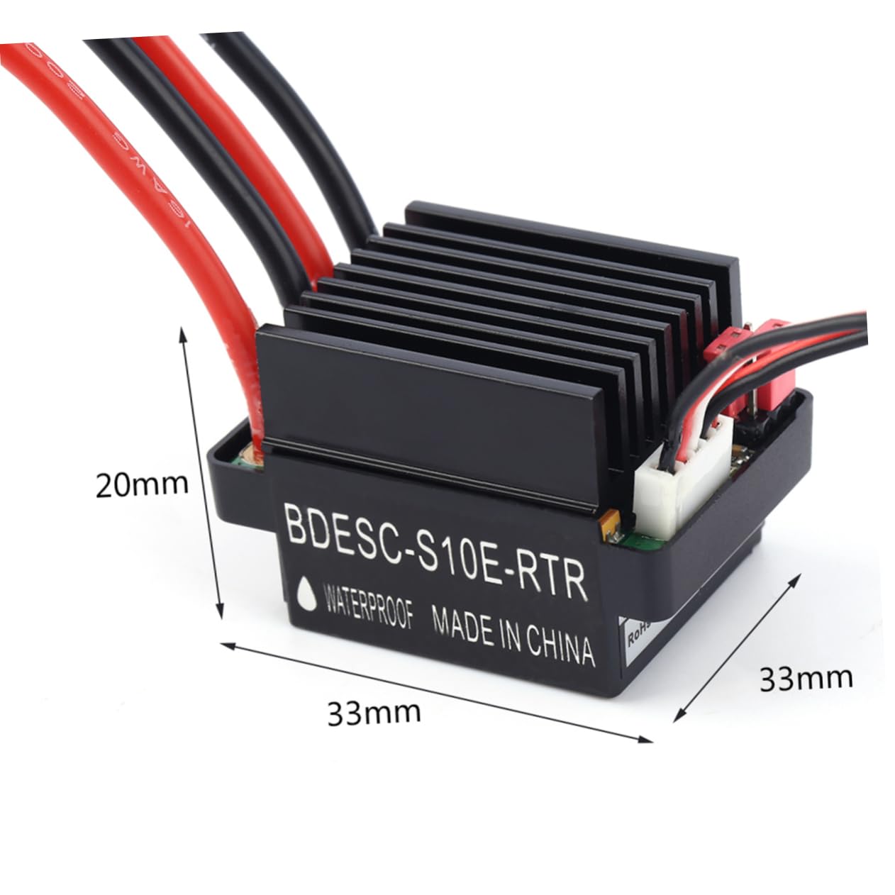 COHEALI Brushed Motor Controller Esc for Trucks Boats and Cars Output Forward Reverse Brake
