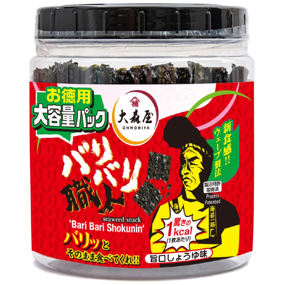 バリバリ職人　大森屋　旨口しょうゆ味　4 Amazon.co.jp: 大森屋 バリバリ職人旨口しょうゆ味 60枚 : 食品・飲料