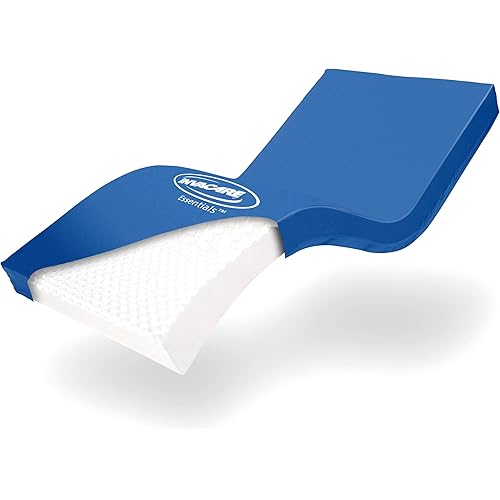 Invacare Hospital Bed Mattress, Fluid-Resistant Removable Cover, Long Term Care Pressure Redistribution Medical-Grade Foam Mattress, 5 Fortress Shaped Cells, Made in The USA (36x80x6 Inches)