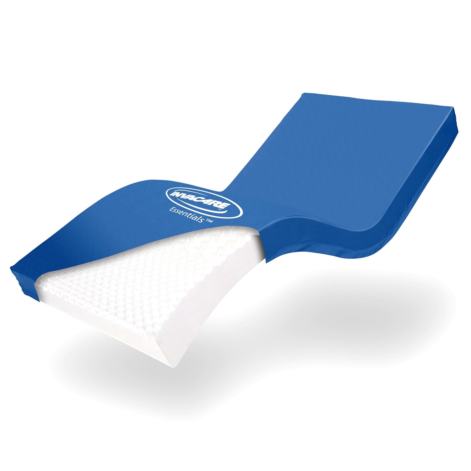 Invacare Hospital Bed Mattress, Fluid-Resistant Removable Cover, Long Term Care Pressure Redistribution Medical-Grade Foam Mattress, 5 Fortress Shaped Cells, Made in The USA