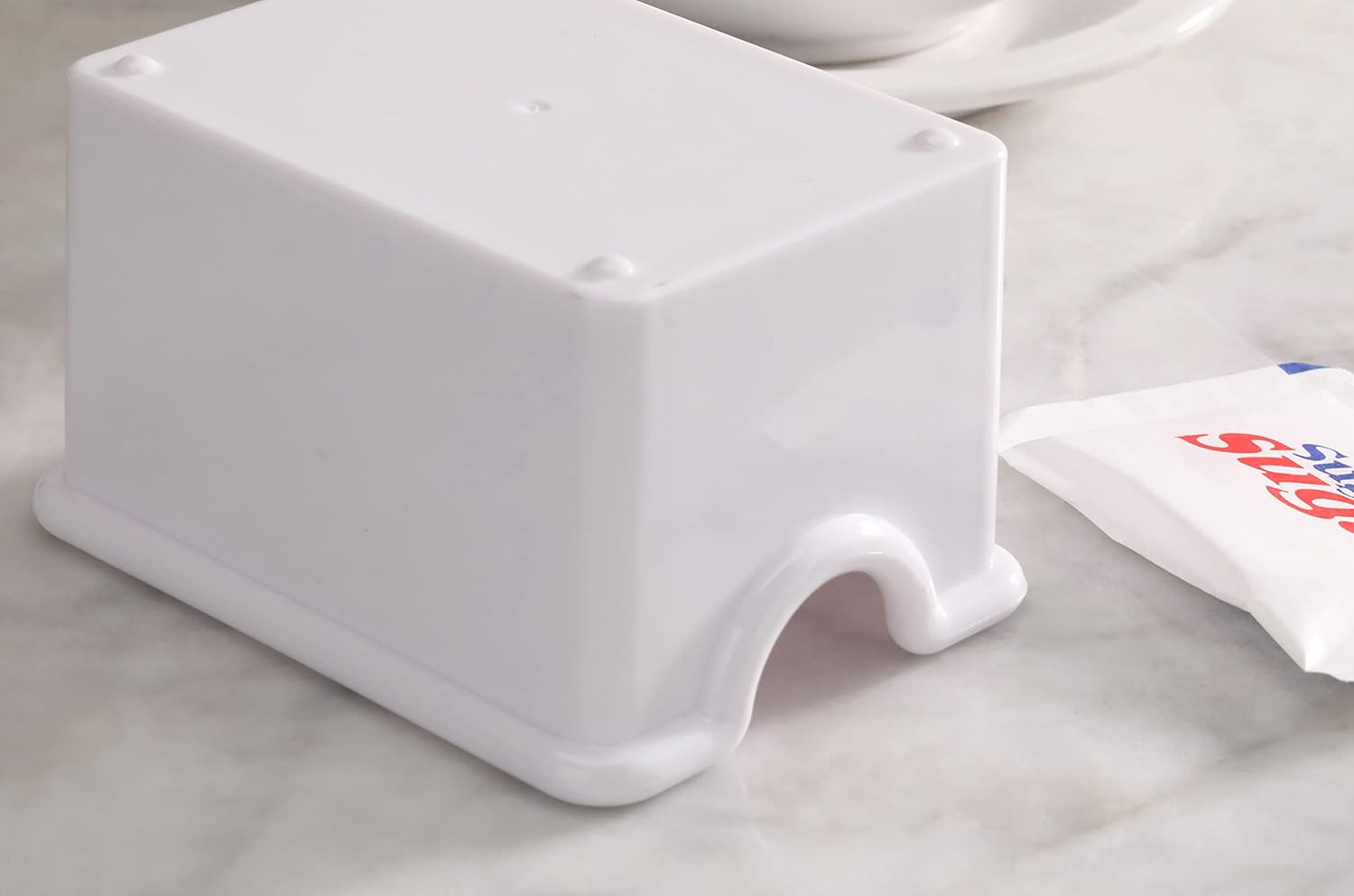 New Star Foodservice 28461 Plastic Sugar Packet Holder, White, Set of 12