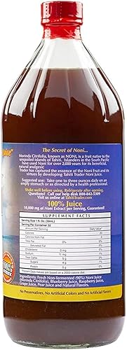 Miniatura 9 de TAHITI TRADER 4 unidades Jugo original de alta potencia Noni  Jugo de fruta Noni puro con arándano y frambuesa  Jugo orgánico antioxidante