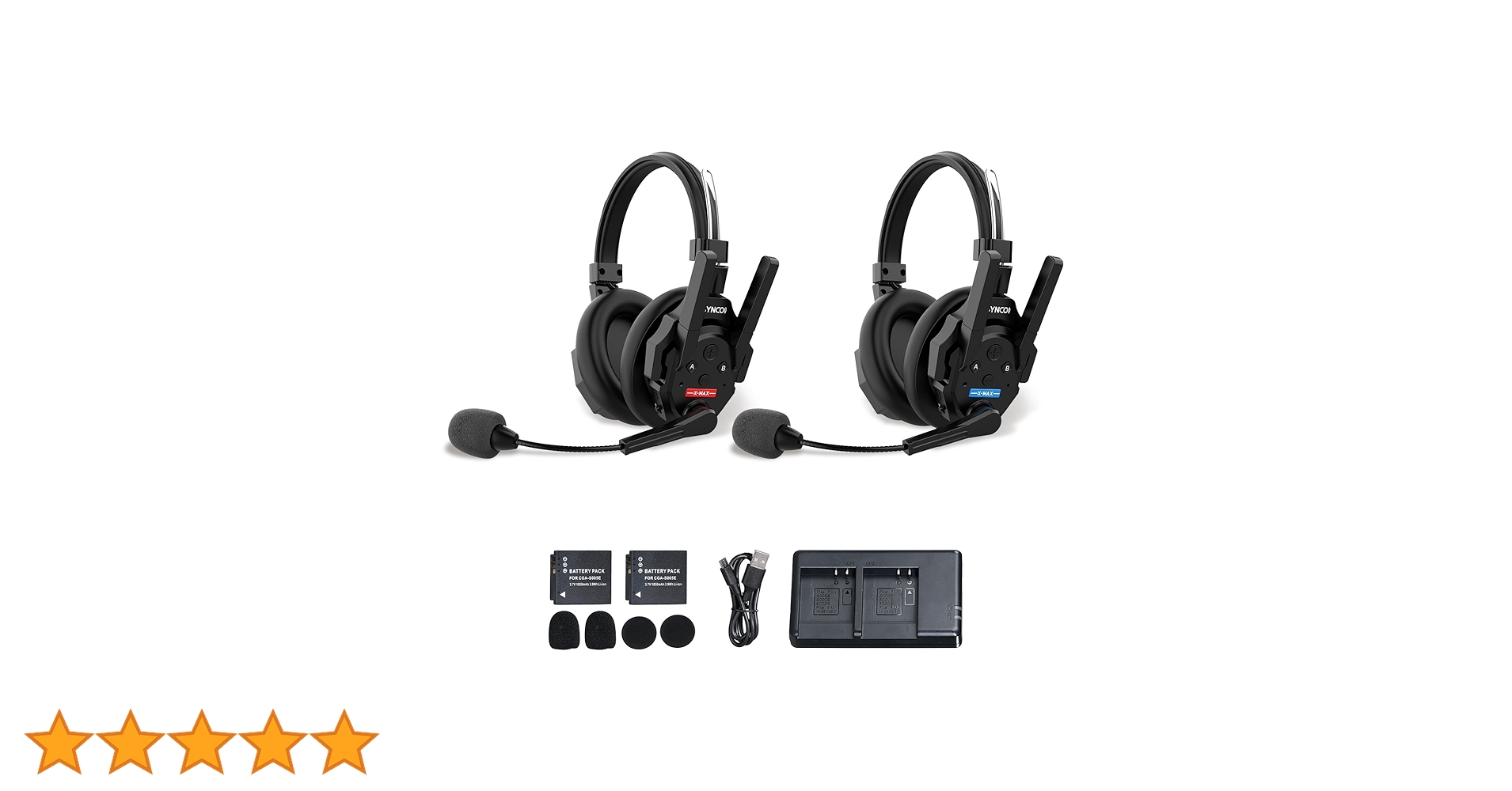 2025年最新型ワイヤレスインカムヘッドセットシステム,2人対応定価24800円 SYNCO XTALK X2 ワイヤレスインカムヘッドセットシステム