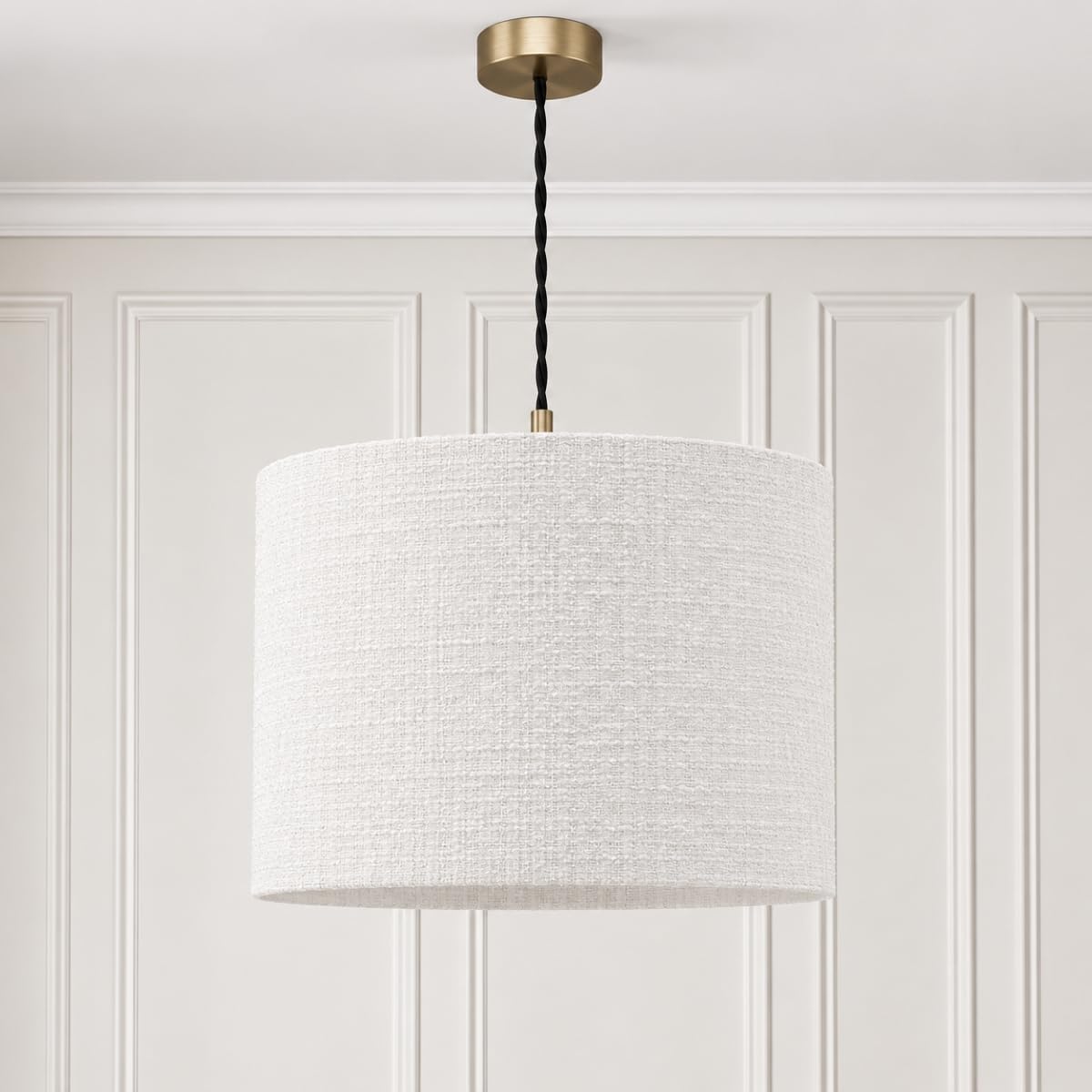 CGC Lighting Indoor Ceiling Lampshade Large Bedroom Dining Room Lounge (Messina White 30cm)