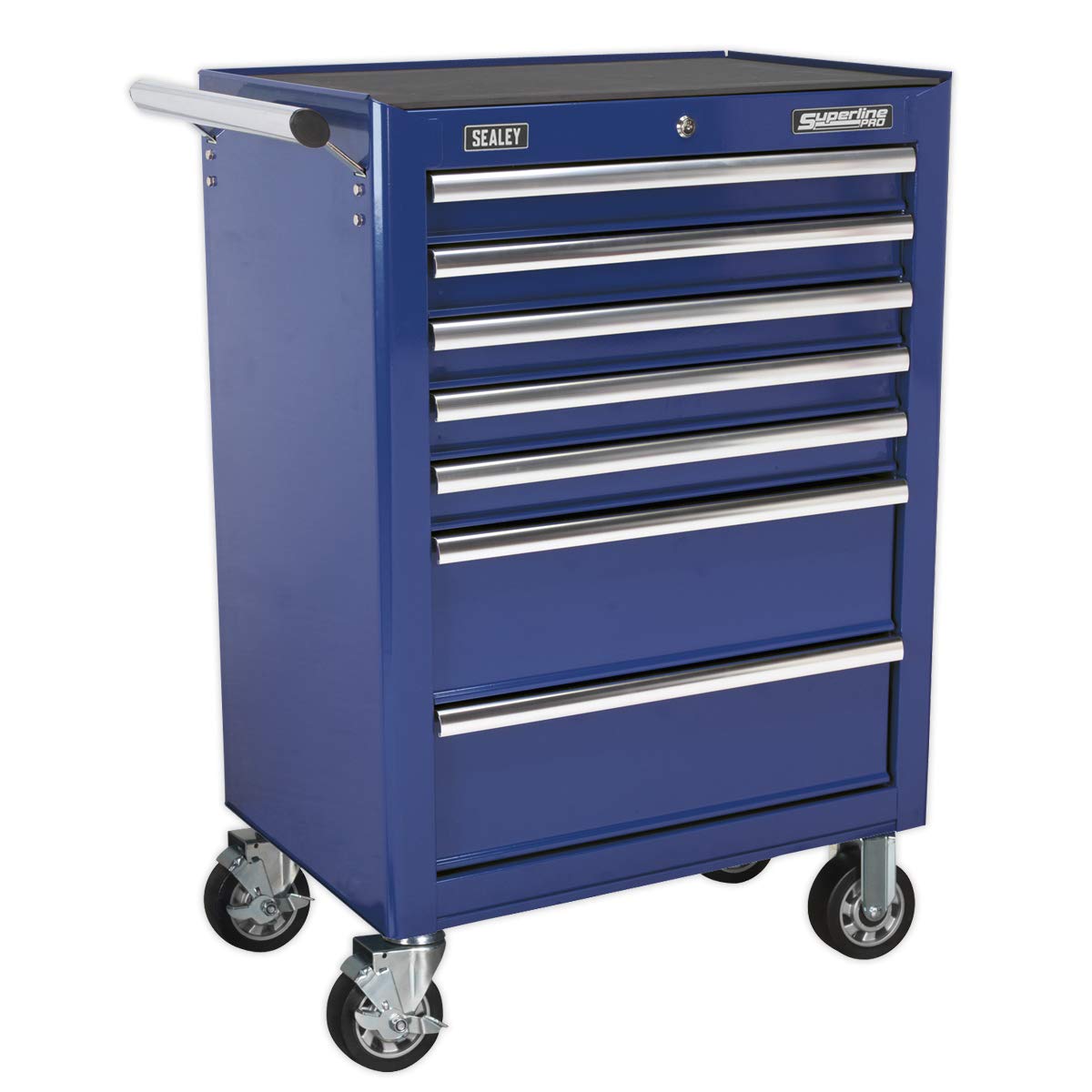 Rollcab 7 Drawer with Ball-Bearing Slides - Blue