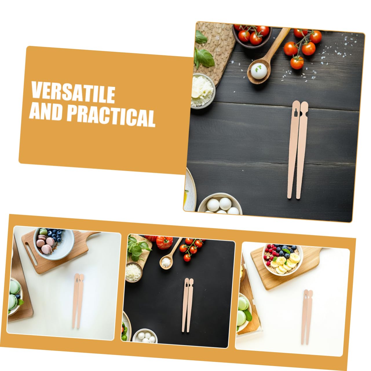 Cabilock 200 Paires De Pinces Alimentaires Pour Débutants Pinces À Baguettes D'Entraînement Pinces De Cuisine Petites Pinces À Apéritif Baguettes D'Entraînement Jetables