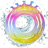 ADECUADO PARA NLÑOS y adultos: 90 cm de diámetro es adecuado para niños y adultos, perfecto para nadar, fiesta en la piscina u otras actividades acuáticas.