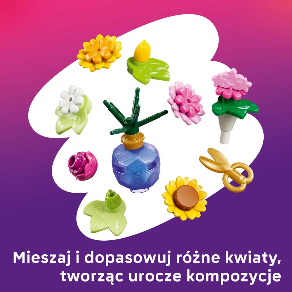 LEGO Friends Kreatywna kwiaciarnia 42693 | Kwiaciarnia, zabawa w sklep, prezent dla dziewczynki i chłopca 7+, 377 elementów