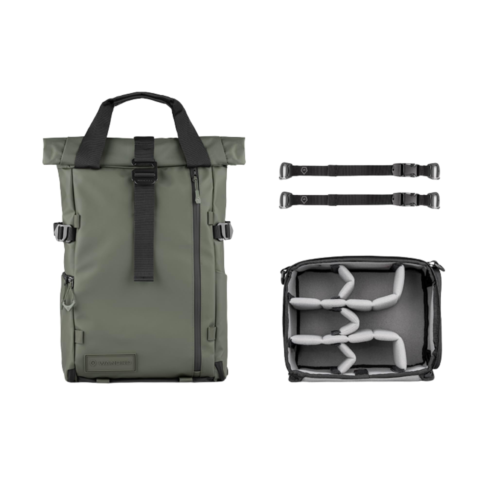 WANDRD PRVKE Rolltop 31L V4 Photography Bundle – Expandable Travel Camera Backpack with Essential Camera Cube and Laptop Sleeve
