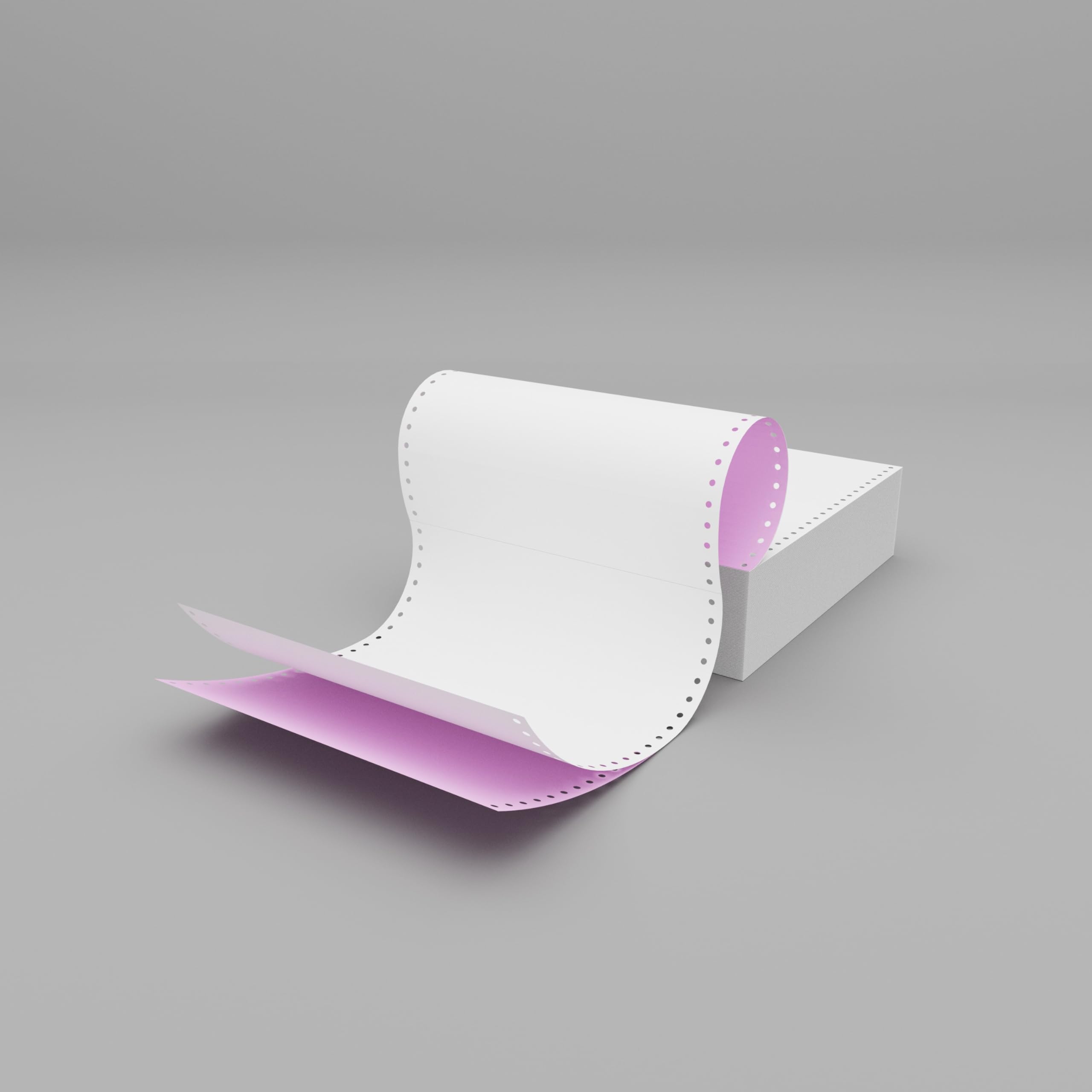 Collins Debden Office Essentials - Plain Listing Paper NCR (11x9.5'') 2 Parts White/Pink - Carton of 1000