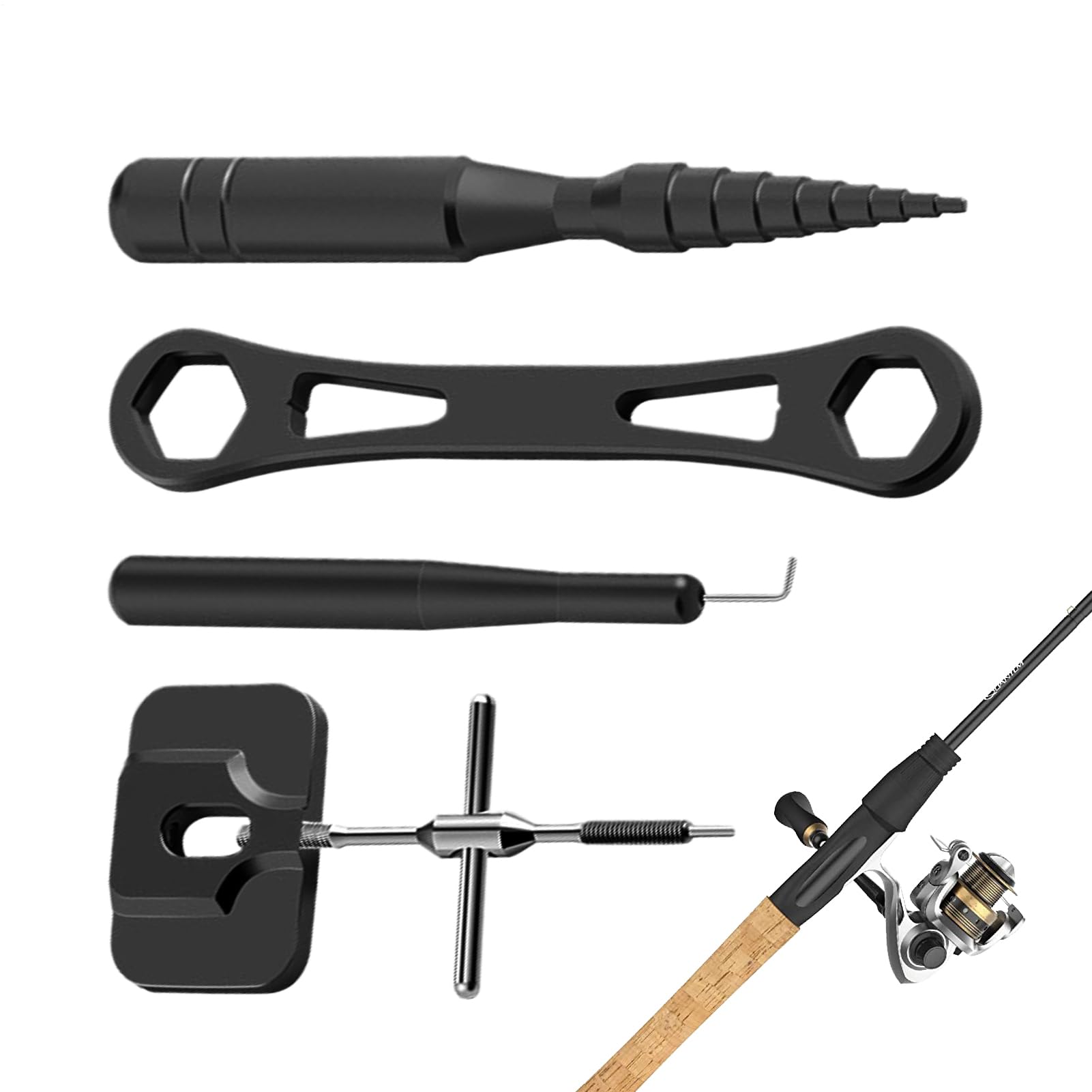 Fishing Reel Cleaning Kit,Repair Kit for Fishing Gear | Anti-slip Angling Reel Care Set for Shore, Surf, Backpacking, Freshwater, Kayak