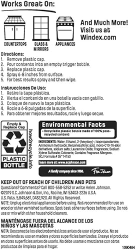 Miniatura 8 de Windex Limpiador de vidrio original (67.6 onzas líquidas (paquete de 2))