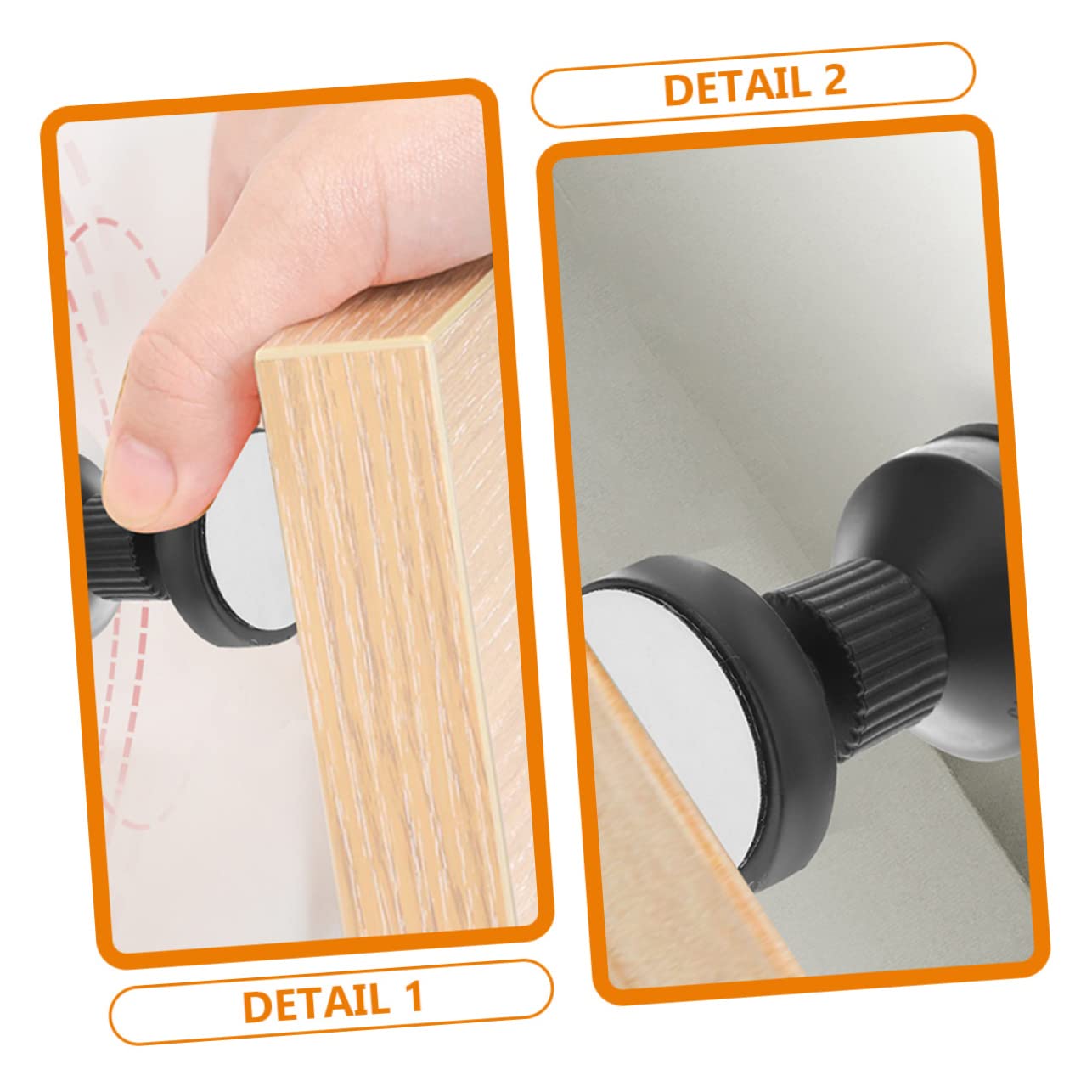 Zerodeko 4pcs Holder Headboard Stoppers for Bed Bedside Anti Shake Tool for Beds Bed Frame Stopper Headboards for Adjustable Bed Threaded Bed Frame Anti-shake Tool Stabilizer Abs Cabinet