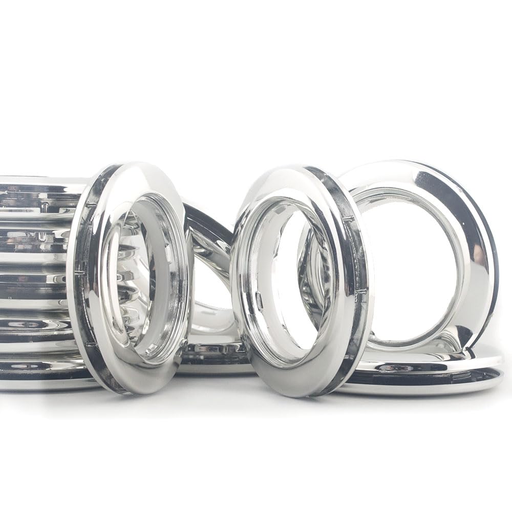 Kit de 42 œillets de rideau en plastique 40 mm - Brillant et silencieux