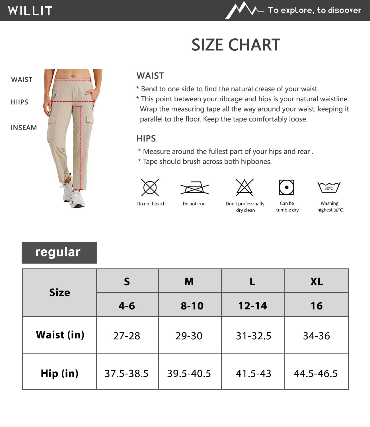 Willit Pantalon de golf pour femme avec poches – Pantalon athlétique à séchage rapide – Léger et résistant à l'eau