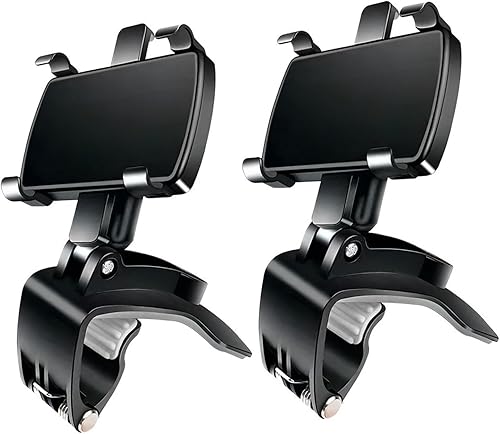 Paquete de 2 soportes para teléfono para salpicadero de automóvil, clip ajustable giratorio de 360 con base de silicona antideslizante, soporte disponible en Yaxa Costa Rica