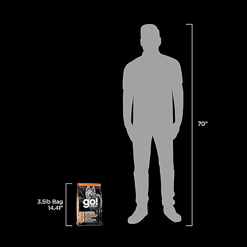 Miniatura 10 de GO! SOLUTIONS Digestión + Salud intestinal Receta de salmón con granos antiguos para perros, bolsa de 3.5 libras, alimento seco para todas las