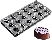 Vista 8 de Molde de transferencia de chocolate, molde de policarbonato para chocolate, hecho a mano, molde magnético de chocolate para chocolate, molde