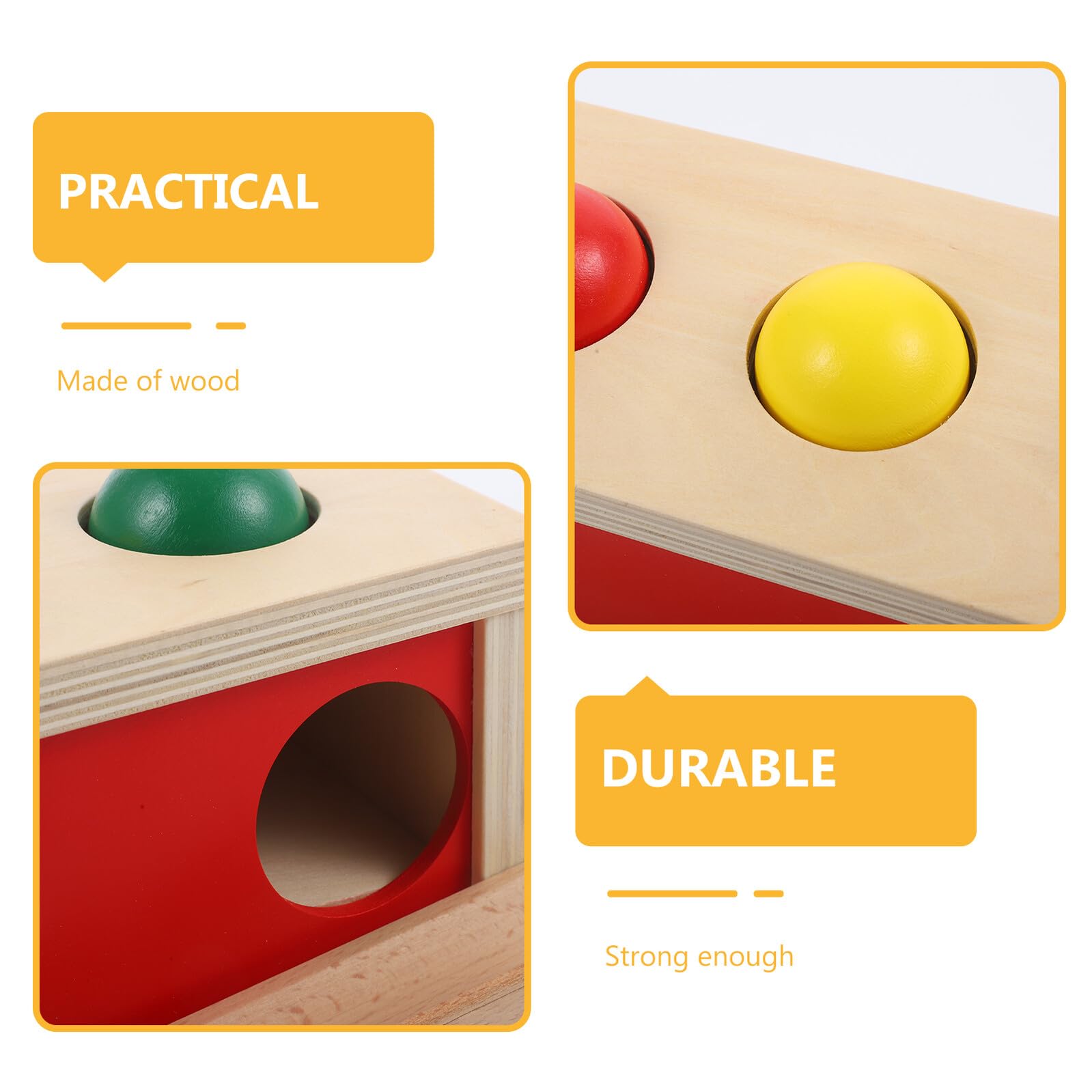 ERINGOGO Juego de Juguetes de Madera para Niños de 6 Meses a 1 Año con Funciones para Mejorar la Coordinación Mano-Ojo y Habilidades Motoras Finas en Bebés