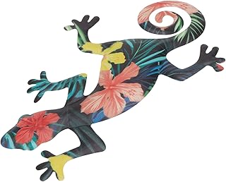 Artibetter 2 Pcs Iron Gecko Metal Gecko Wall Decor Wall Tropical Gecko Garden Wall Art Miniture Decoration