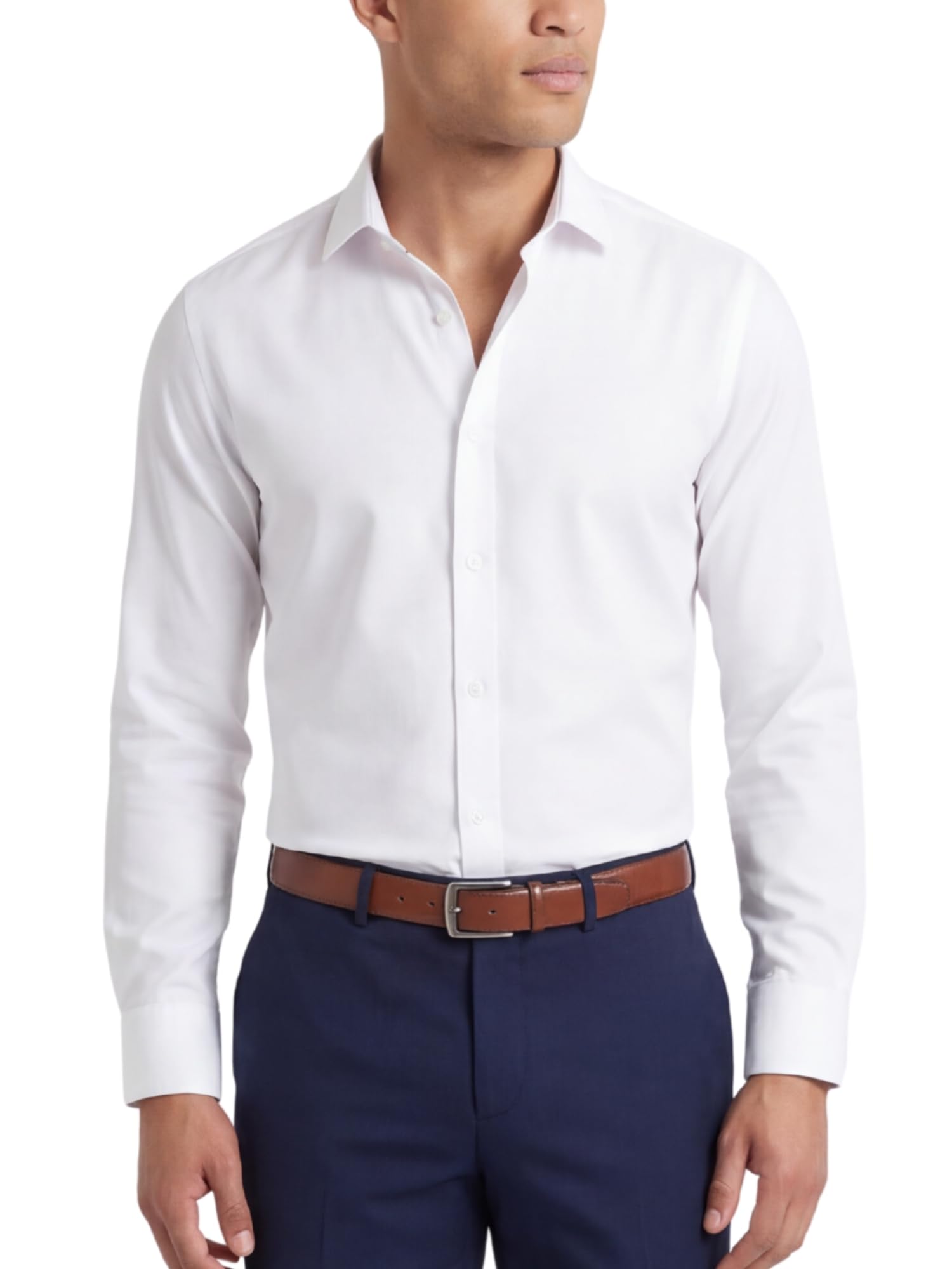Tom Baine Men's Slim Fit Performance Dress Shirt