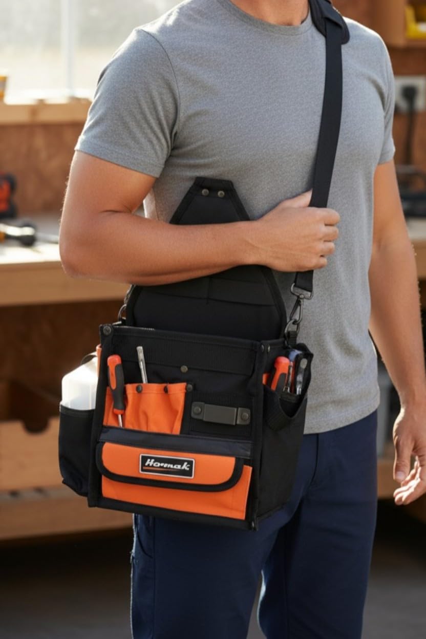 Homak Tool Bag With 28 Pockets, 8 Inches - Amazon.com