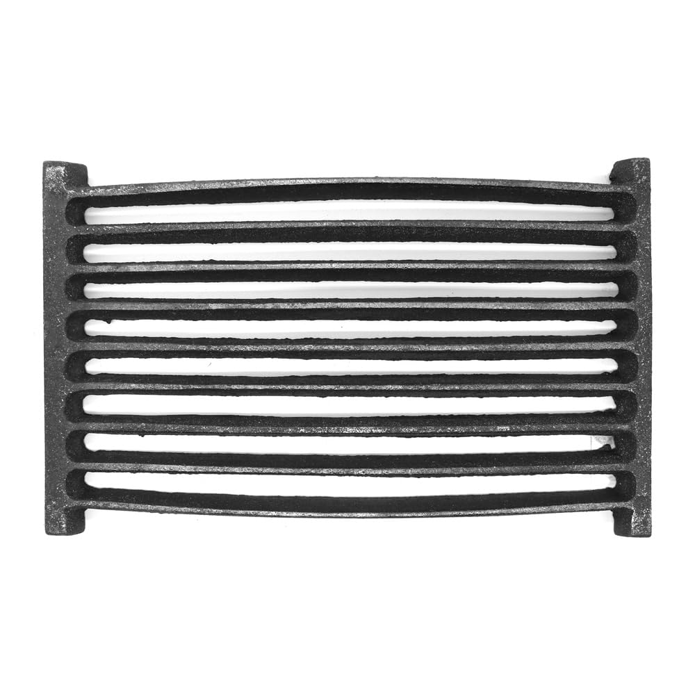 SEZAM Parrilla de hierro fundido para chimenea, 33 x 20,5 cm, rejilla para chimenea, rejilla para chimenea, rejilla para estufa, rejilla para chimenea, piezas de repuesto, accesorios de hierro — view 2