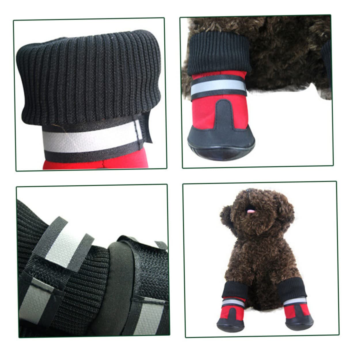 Toddmomy Neige pour Chien Chaussures De Protection pour Animaux Bottines Imperméables pour Promenades Extérieures