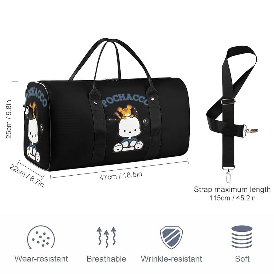 Amazon.co.jp: ジムバッグ ポチャッコ スポーツバッグ ボストン